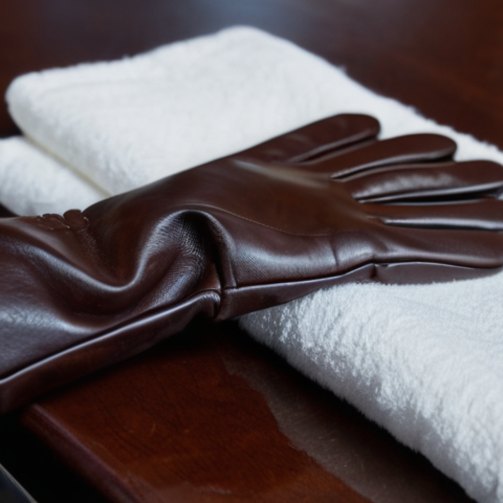 방한 장갑 보관 방법 - **Image Prompt 1: Meticulous Cleaning and Gentle Drying of Leather Gloves**
    *   **Description:**...