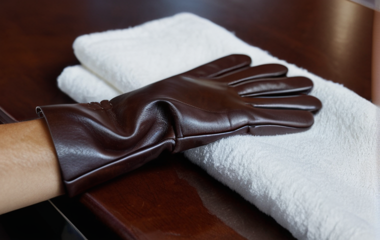 방한 장갑 보관 방법 - **Image Prompt 1: Meticulous Cleaning and Gentle Drying of Leather Gloves**
    *   **Description:**...