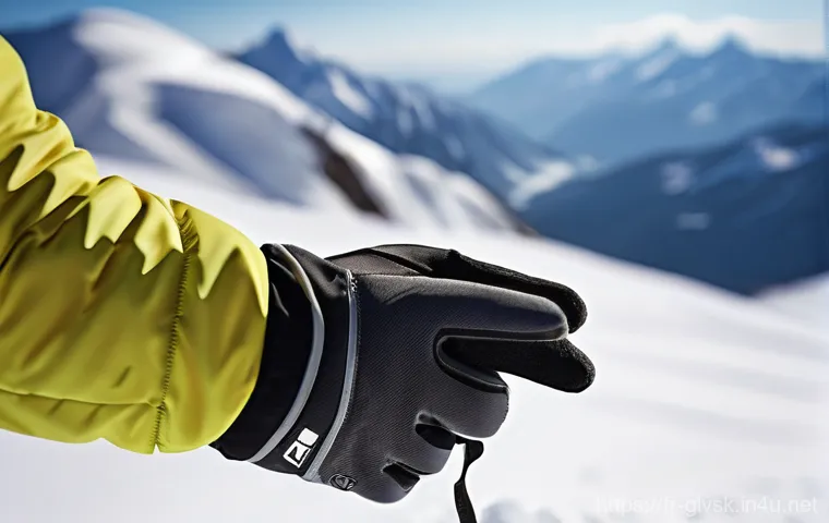 이너 장갑 추천 및 사용법 - **Prompt:** A close-up, highly detailed shot of a person's hands comfortably encased in a pair of ad...