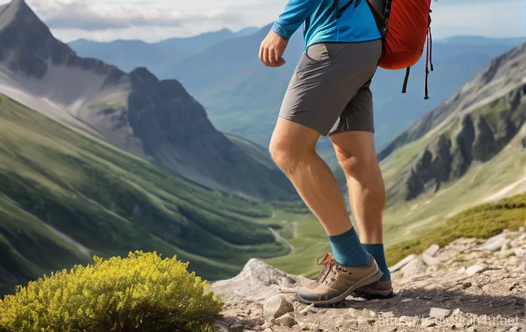 트레킹 전용 양말 추천 - Image Prompt 1: "The Versatile Trail Blazer"**