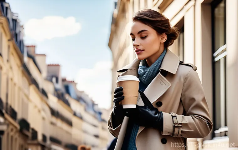 긴팔 장갑과 반팔 장갑 차이 - A sophisticated woman, seen from the mid-torso up, at a glamorous evening gala event. She is wearing...