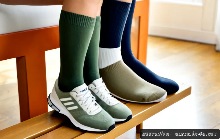 Home 17 최신 디자인 캐주얼 양말 - Photorealistic product lifestyle scene of a neatly arranged collection of latest casual socks in con...